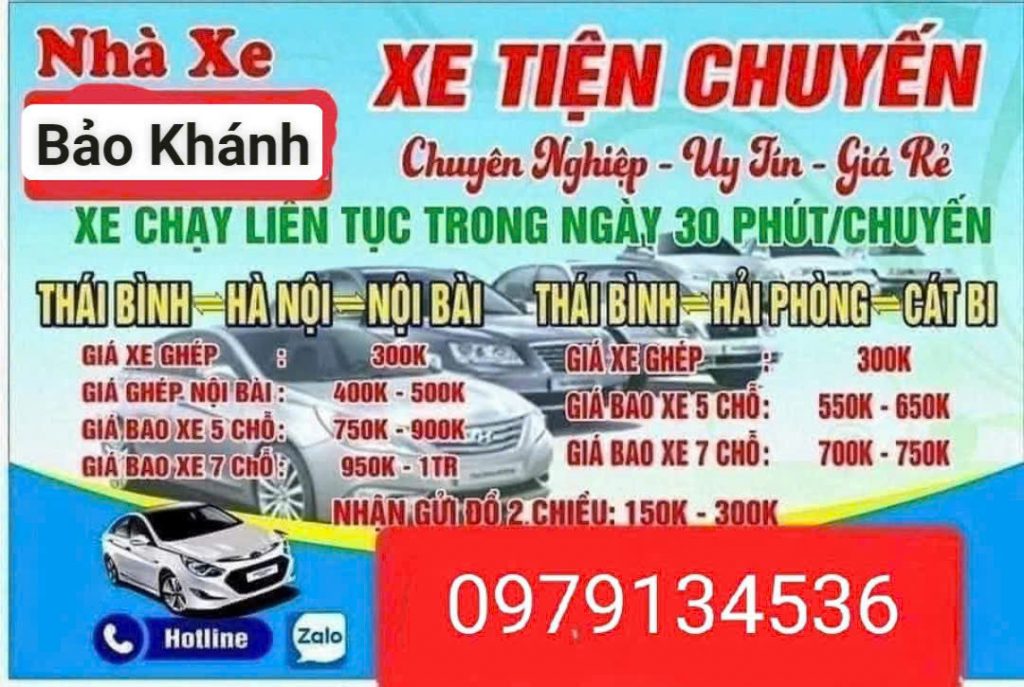 Xe Ghép Thái Bình – Hải Phòng